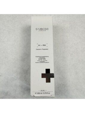 Symbiosis London CH + PDO Charcoal Propanediol Micellar Water 200ml 6.76 fl oz